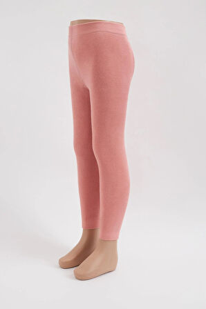 İçi Havlu Çocuk Tayt Peach C.