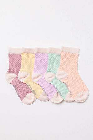 Bebek 5'li Soket Çorap Çok Renkli