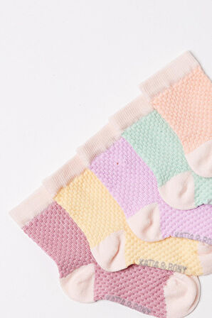 Bebek 5'li Soket Çorap Çok Renkli
