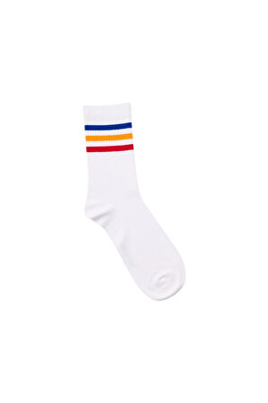 Çizgili Bilek Soket Çorap