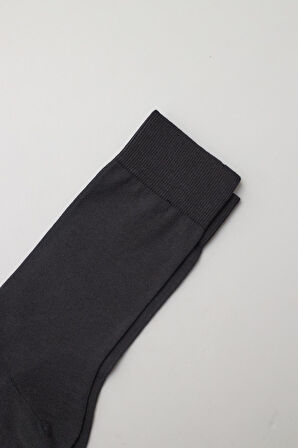 Merserize Erkek Soket Çorap Gri