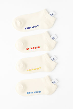 Çocuk Aksesuarlı 4'lü Paket Step Çorap