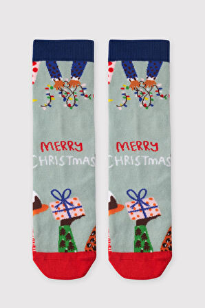 Yılbaşı Soket Çorap Mint Mix