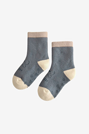 Bebek Sevimli Ayıcık Desenli 3'lü Havlu Soket Çorap