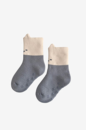 Bebek Sevimli Ayıcık Desenli 3'lü Havlu Soket Çorap