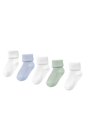 Bebek 5'li Karışık Paket Soket Çorap Çok Renkli