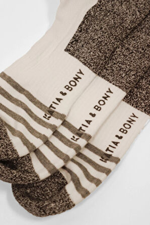 3 lü Paket Shaftless Golf Soket Çorap Beyaz/Beyaz/Beyaz