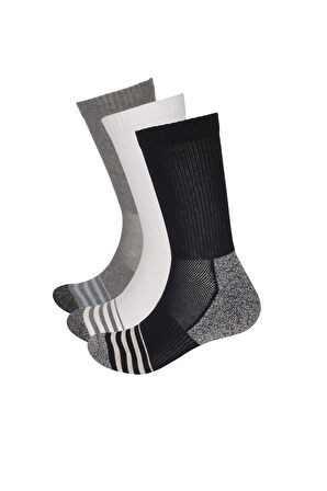 3 lü Paket Shaftless Golf Soket Çorap Siyah/Beyaz/Gri