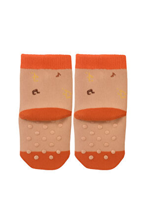 Bebek Sincap Desenli İçi Havlu Soket Çorap
