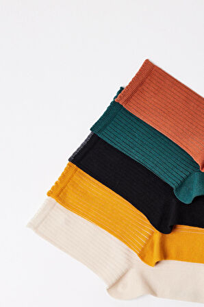 Kadın Renkli 5'Li Soket Çorap