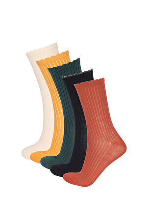 Kadın Renkli 5'Li Soket Çorap