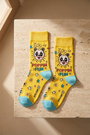 Unisex 3'lü Candy Desenli Kutulu Soket Çorap