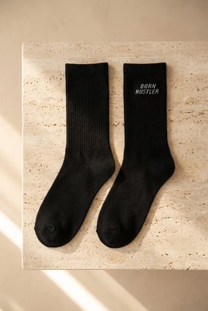 Unisex 3'lü Zar Nakışlı Soket Çorap