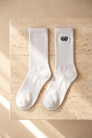 Unisex 3'lü Zar Nakışlı Soket Çorap