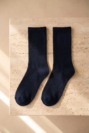 Unisex 3'lü Zar Nakışlı Soket Çorap