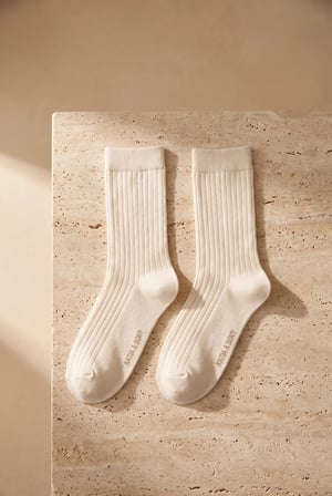 5'li Paket Unisex Soket Çorap Mavi Mix
