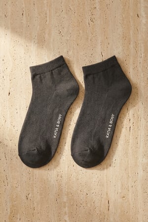 Erkek Basic Füme Step Çorap