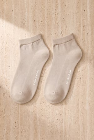 Erkek Basic Bej Step Çorap