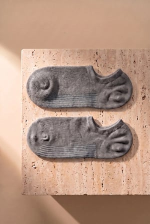 Unisex Sneaker Step Çorap Koyu Gri