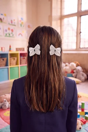 Kız Çocuk Puanlı 2'li Fiyonk Klips Toka
