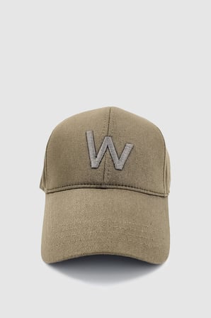 W Nakışlı Ayarlanabilir Unisex Spor, Günlük ve Outdoor Şapka / Kep Haki