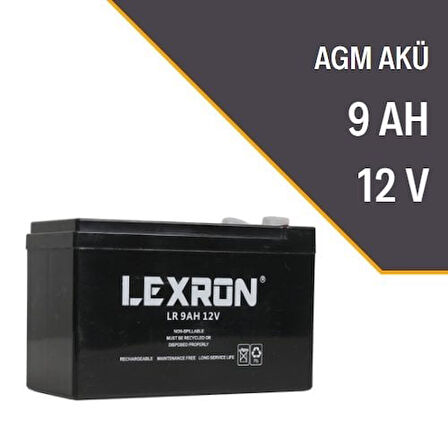 LEXRON 9AH-12V KURU TİP AKÜ LXR9