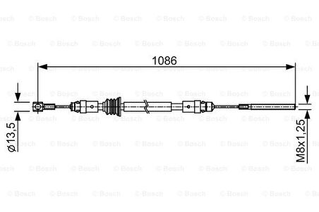 Renault El Fren Teli Orta On Master III Movano B M9t 10> - Bosch 1987482547