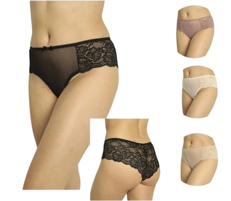 Confeo 804-008 Kadın Dantelli 4'lü Bikini Külot