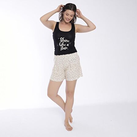 Confeo C840-761 Kadın Viskon Geniş Askılı Short Takım