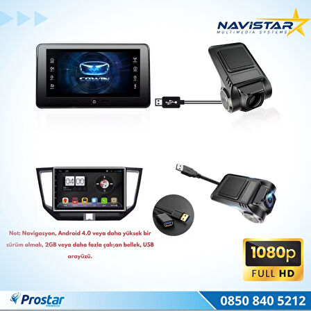 Usb 128 GB Destekli HD 1080P Dvr Araç Yol Sürüş Kamerası
