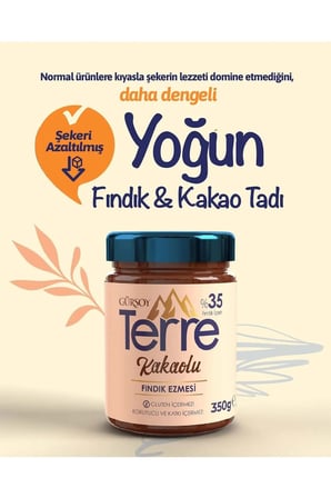 Gürsoy Terre Fındık Kakaolu Fındık Ezmesi 350 Gr