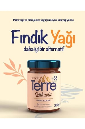 Gürsoy Terre Fındık Kakaolu Fındık Ezmesi 350 Gr