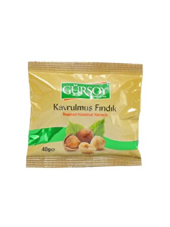 Gürsoy Kavrulmuş İç Fındık 40 G Yastık Paket 1 Koli