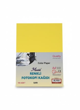 Masis A4 Renkli Fotokopi Kağıdı 100 lü Sarı