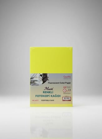 Masis A4 Renkli Fotokopi Kağıdı 100 lü Fosforlu Sarı