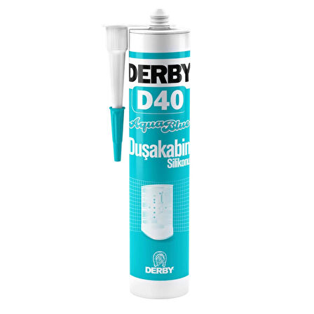 Derby D40 Duşakabin Silikonu Şeffaf 320 gr