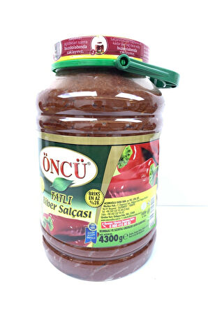 Biber Salçası 4300 gr Tatlı ve 4300 gr Acı