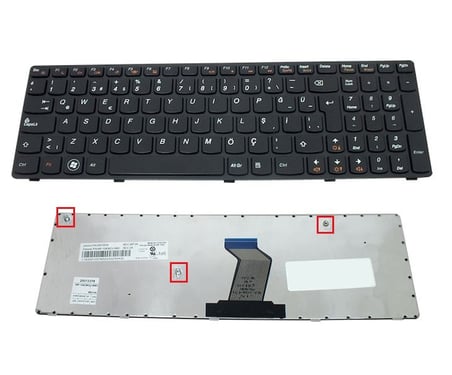 Lenovo B570, Z570, B590 Notebook Klavyesi, Laptop Tuş Takımı (Siyah TR) / KL0606APT