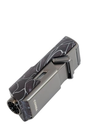 Cohiba Tek Torch Pürmüz Delici İğneli Desenli Metal Puro Çakmağı - TR9592