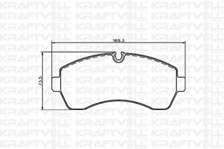 Vag Fren Balatası On Sprinter 906 06> 907 910 18> Crafter 06>16 - Kraftvoll 07010039