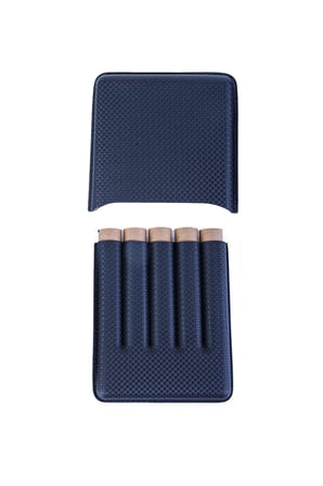 Cohiba Siyah Beşli Deri Puro Kılıfı - TR8203