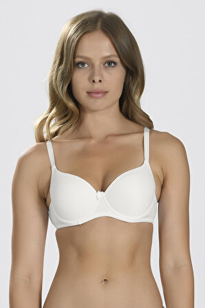 Ekru Mikro Kaplı Desteksiz Basic Sütyen