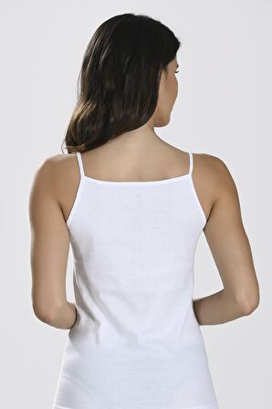 Beyaz İnce Askılı Atlet