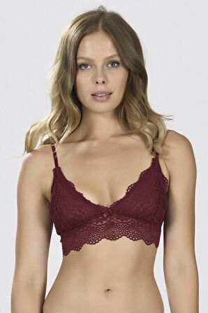 Bordo Dantelli Bralet