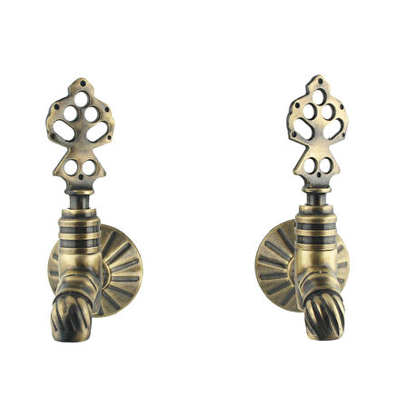 FKN LPD İkili Burmalı Antik Osmanlı Musluk