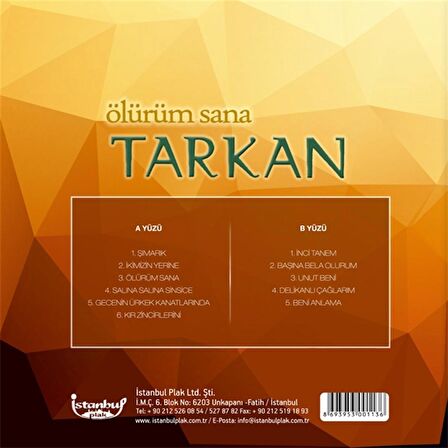 Tarkan - Ölürüm Sana  (Plak)  