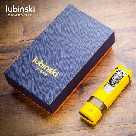 Lubinski Lion Sehpalı Delicili Tek Torch Puro Çakmağı Gold