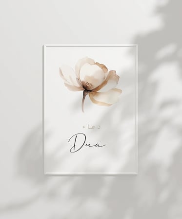 Dua Minimal Çiçek Temalı Duvar Poster
