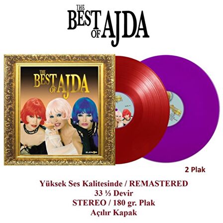 Ajda Pekkan - The Best Of Ajda  - Renkli Plak (2 P lak)