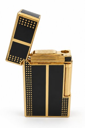 Vindiesel Siyah Gold Noktalı Tek Torch Pürmüz Metal Puro Çakmağı TR10012
